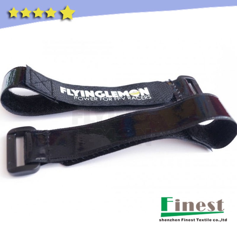 black hook loop lipo non slip battery strap for rc