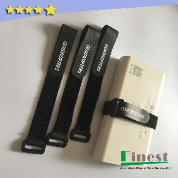 Non Slip Nylon Hook Loop Rubberized Battery Strap