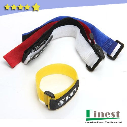 Free Sample Hook and Loop Strap with Plastic Buckle